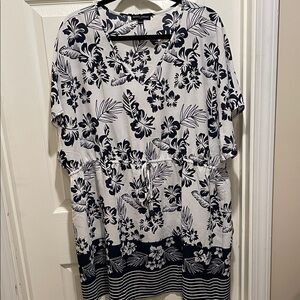 Mario Serrani floral swim coverup